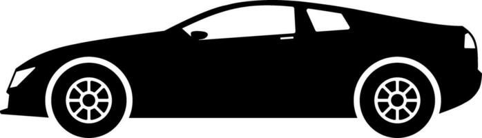 Sport car icon vector. Sport race car silhouette for icon, symbol or sign. Fast sport car graphic resource for transportation or automotive vector