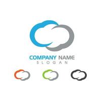 Cloud template vector