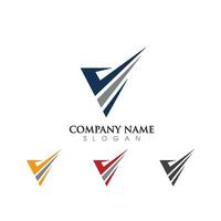 V Letter Logo Template vector