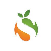 Orange logo design vector