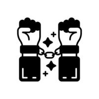 Handcuffs Magic icon in vector. Illustration vector