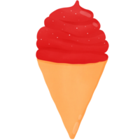 helado de fresa png