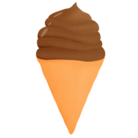 glace au chocolat png