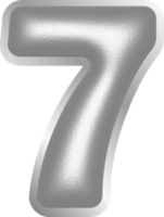 Number illustration. Hand drawn picture png