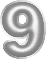 Number illustration. Hand drawn picture png