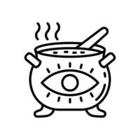 Cauldron icon in vector. Illustration vector