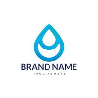 Water Drop logo design vector