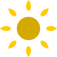 sun with line sunshine light rays png