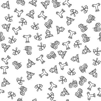 camioneta, boca de aguas, bombero vector sin costura modelo para sitios web, envase, impresión antecedentes y otro propósitos