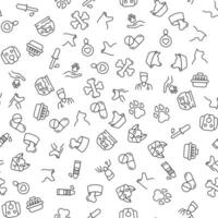 Crossed Bones, Cat, Dog, Vet, Dropper Seamless Pattern for printing, wrapping, design, sites, shops, apps vector