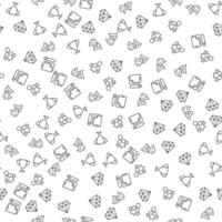 Diamond, Winner Cup, Star, Actor, Diamond Seamless vector pattern made of line icons. Suitable for web wrapping, printing, web sites, apps