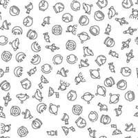 Spaceship, Astronaut, The Moon Seamless Pattern. Perfect for web sites, postcards, wrappers, stores, shops vector