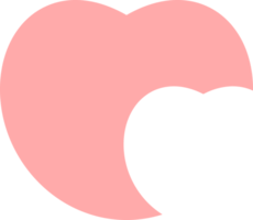 Cute sweet pink heart png