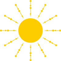 Sol luz raio ícone png