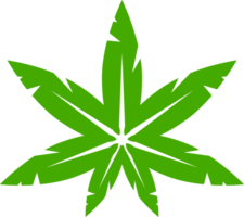 Green leave cannabis tree icon png