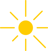 sun with line sunshine light rays icon png