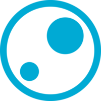 Blau Blase Wasser Symbol png