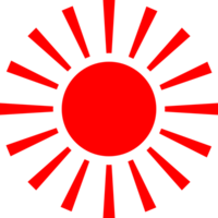 Sol luz raio ícone png