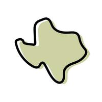 Texas map vector illustration. USA state map.