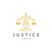 legal justicia escamas logo diseño con sencillo línea modelo para empresa marcas vector