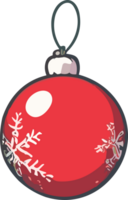 Natale ornamento ai generativo png