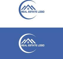 real inmuebles logo diseño. edificio logo diseño. hogar logo diseño. casa logo diseño vector