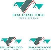 real inmuebles logo diseño. edificio logo diseño. hogar logo diseño. casa logo diseño vector