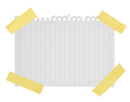 randig anteckningsbok papper på transparent bakgrund png flle