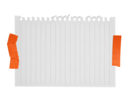 gestreift Notizbuch Papier auf transparent Hintergrund png fle