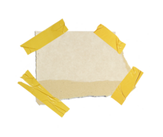 a sheet of paper torn to pieces on transparent background png file