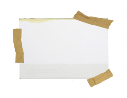 vit notera papper på transparent bakgrund png fil