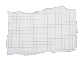 trasig randig papper ark på transparent bakgrund png fil