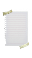 gestreift Notizbuch Papier auf transparent Hintergrund png fle