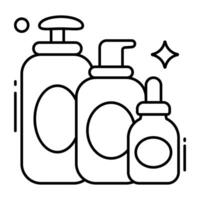 A flat design icon of hand wash vector