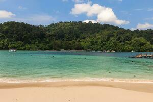 Scenery of Sapi island, an island of Tunku Abdul Rahman National Park in Sabah, Malaysia photo