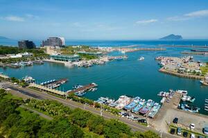 Wushi Harbor located in Toucheng township, Yilan county, taiwan photo