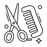 prima descargar icono de Barbero accesorio vector