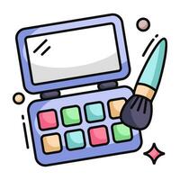 Modern design icon of eyeshadow kit vector