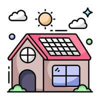 Vector design of solar home