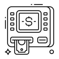Perfect design icon of atm withdrawal vector