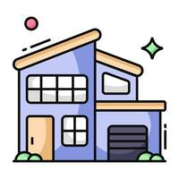 Modern design icon of commercial building vector