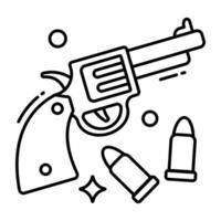 Creative design icon of pistol vector