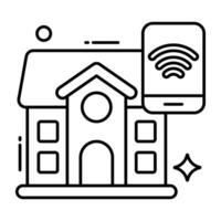 Trendy vector design of smart home