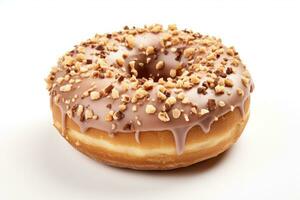 delicious donut with toping AI Generative photo
