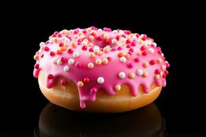 delicious donut with toping AI Generative photo