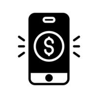 móvil pago icono en vector. ilustración vector