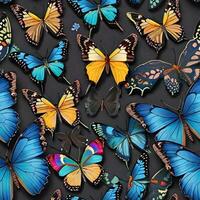 vistoso mariposa modelo ai generar foto