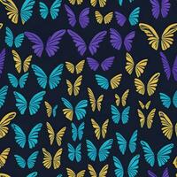 Colorful butterfly pattern ai generate photo