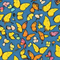 Colorful butterfly pattern ai generate photo