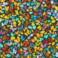 Colorful butterfly pattern ai generate photo